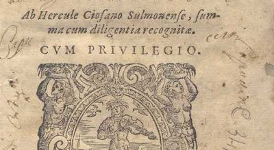 C.34.a.1.3 – ELOCUZIONE. D. RICCIO. 1581