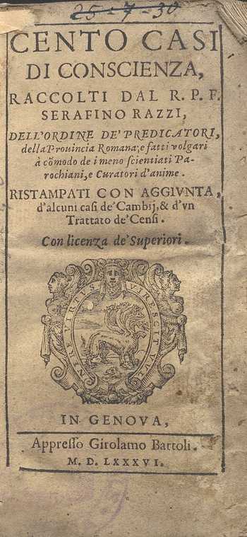 C.34.a.1.6 – CASI DI COSCIENZA. RIZZI.S. 1586