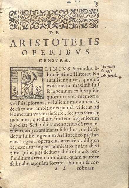 C.34.a.2.1 – OPERUM ARISTOTELIS STAGIRITAE. PARS PRIMA. 1576