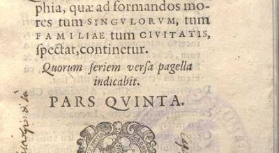 C.34.a.2.8 – OPERUM ARISTORELIS STAGIRITAE PARS QUINTA. 1576