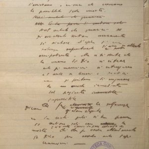 SEZ. SAV. .35.1.223 - MANOSCRITTO LA GOCCIA SULLA PIETRA. NINO SAVARESE. 1930