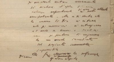 SEZ. SAV. .35.1.223 – MANOSCRITTO LA GOCCIA SULLA PIETRA. NINO SAVARESE. 1930