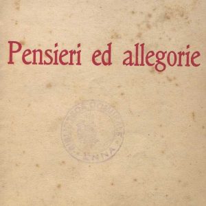 SEZ. SAV. 26 - PENSIERI E ALLEGORIE. NINO SAVARESE. 1915-1918