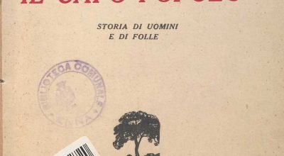 SEZ. SAV. 4 – IL CAPO POPOLO, STORIE DI UOMINI E DI FOLLE .NINO SAVARESE. 1940