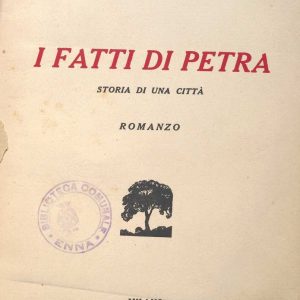 SEZ. SAV. 5 - I FATTI DI PETRA. NINO SAVARESE. 1937