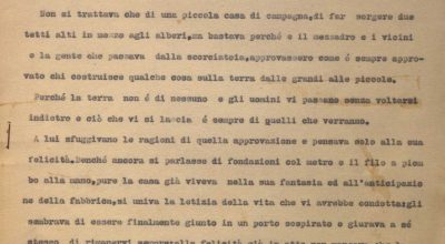 SEZ. SAV. M.35.2.10 – DATTILOSCRITTO FABBRICA DI CAMPAGNA. NINO SAVAESE. 1939-40