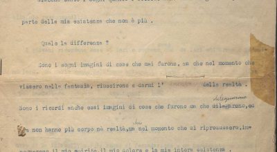 SEZ. SAV. M.35.2.12 – DATTILOSCRITTO SOGNI EO RICORDI. NINO SAVARESE. 1939-40