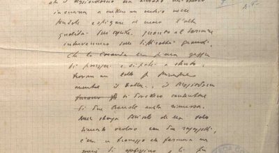 SEZ. SAV.35.1.225 – MANOSCRITTO “GATTERIA”. NINO SAVARESE. 1925