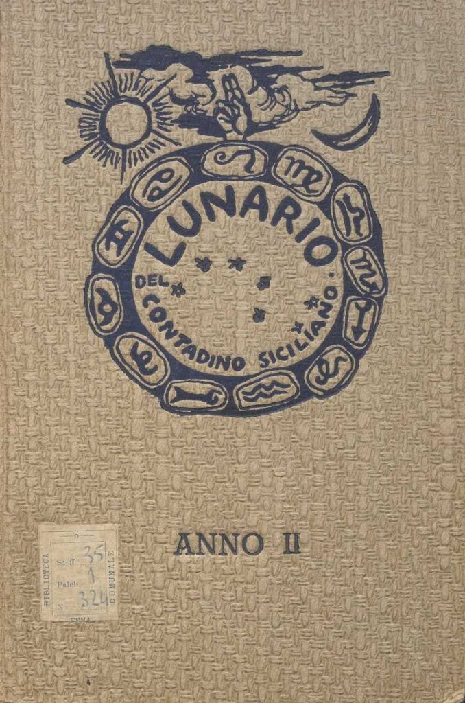 SEZ. SAV.35.1.324 – IL LUNARIO DEL CONTADINO SICILIANO. ANNO 1. NINO SAVARESE. 1942