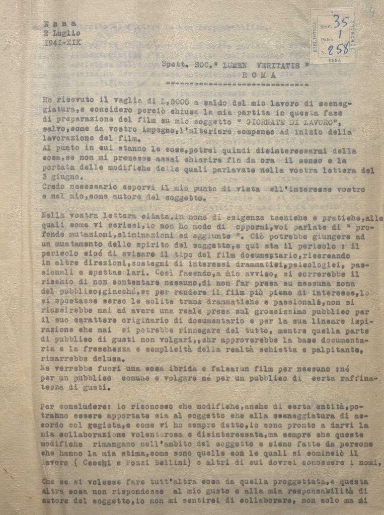 SEZ.SAV. 35.1.258 – LETTEREDOCUMENTI DI NINO SAVARESE