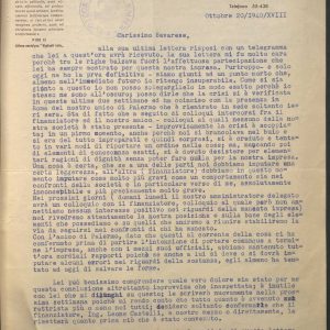 SEZ.SAV. 35.1.265 - LETTEREDOCUMENTI DI NINO SAVARESE