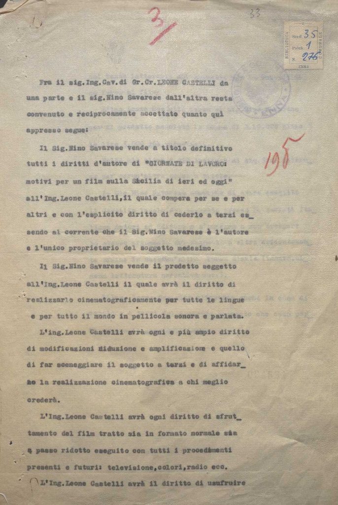 SEZ.SAV. 35.1.276 – LETTEREDOCUMENTI DI NINO SAVARESE