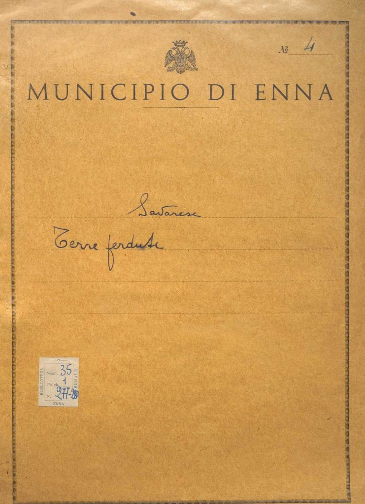 SEZ.SAV. 35.1.277 – LETTEREDOCUMENTI DI NINO SAVARESE