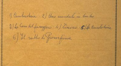 SEZ.SAV. 35.1.282 – UNO SCANDALO A TEATRO. FARSA IN TRE QUADRI. NINO SAVARESE