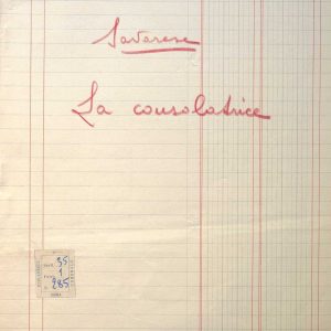 SEZ.SAV. 35.1.285 - LA CONSOLATRICE. NINO SAVARESE