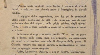 SEZ.SAV. 35.1.291 – CRONACHETTA SICILIANA DELL’ESTATE 1943. APPUNTI. NINO SAVARESE