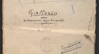 SEZ.SAV.35.1.224 – MANOSCRITTO “GATTERIA”. NINO SAVARESE. 1925