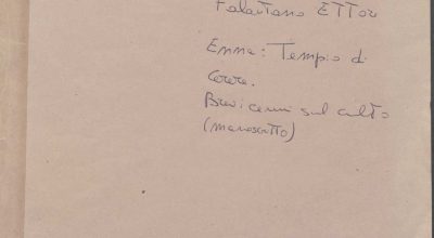 EN.1.3.51 – ETTORE LIBORIO FALAUTANO. ENNA TEMPIO DI CERERE, BREVI CENNI SUL CULTO ( MANOSCRITTO)