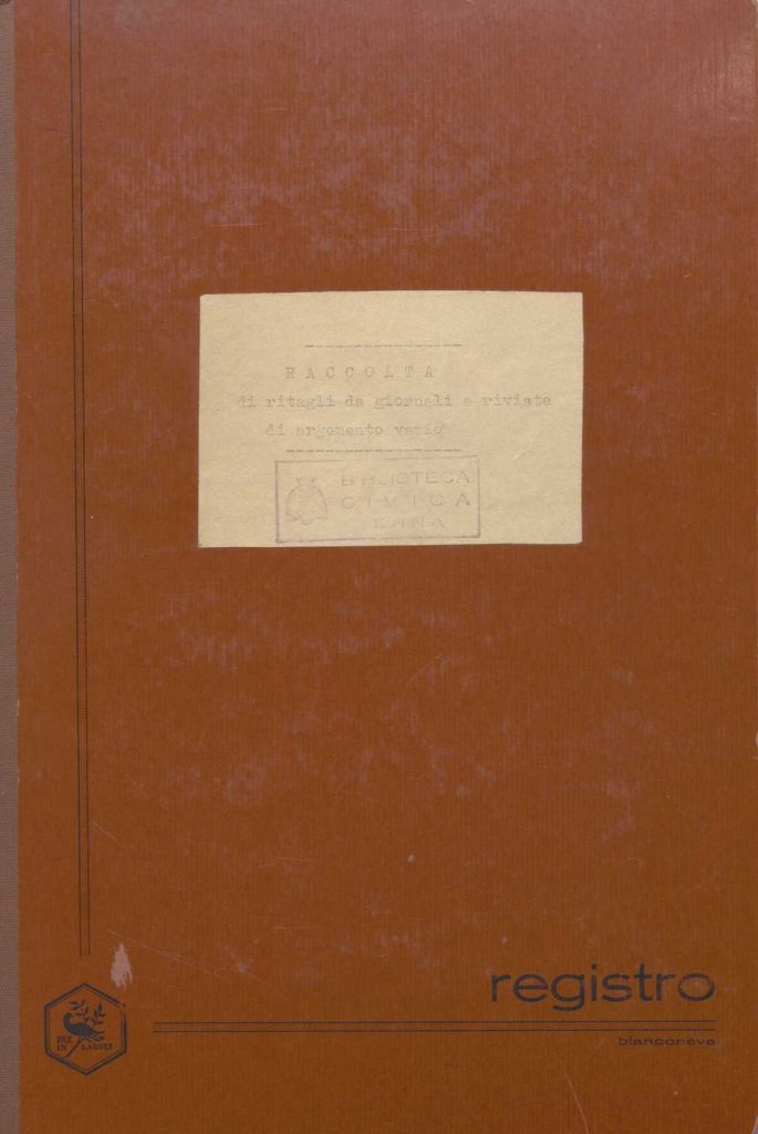 M.35.2.167 – RACCOLTA DI RITAGLI DI GIORNALE DI ARGOMENTO VARIO tra CUI IL PREMIO PITTURA “PAOLO VETRI” E “TRE GRAZIOSISSIME LEGGENDE POPOLARI CHE SI LEGGEVANO NELLE CASE DI CASTROGIOVANNI”