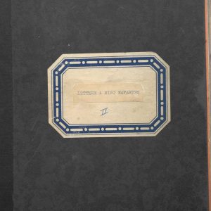 SEZ.SAV. 35.1.221 - LETTERE A NINO SAVARESEPARTE SECONDA. AUTORI VARI