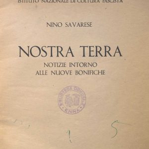 SEZ.SAV. 35.1.293 - NOSTRA TERRA. NINO SAVARESE