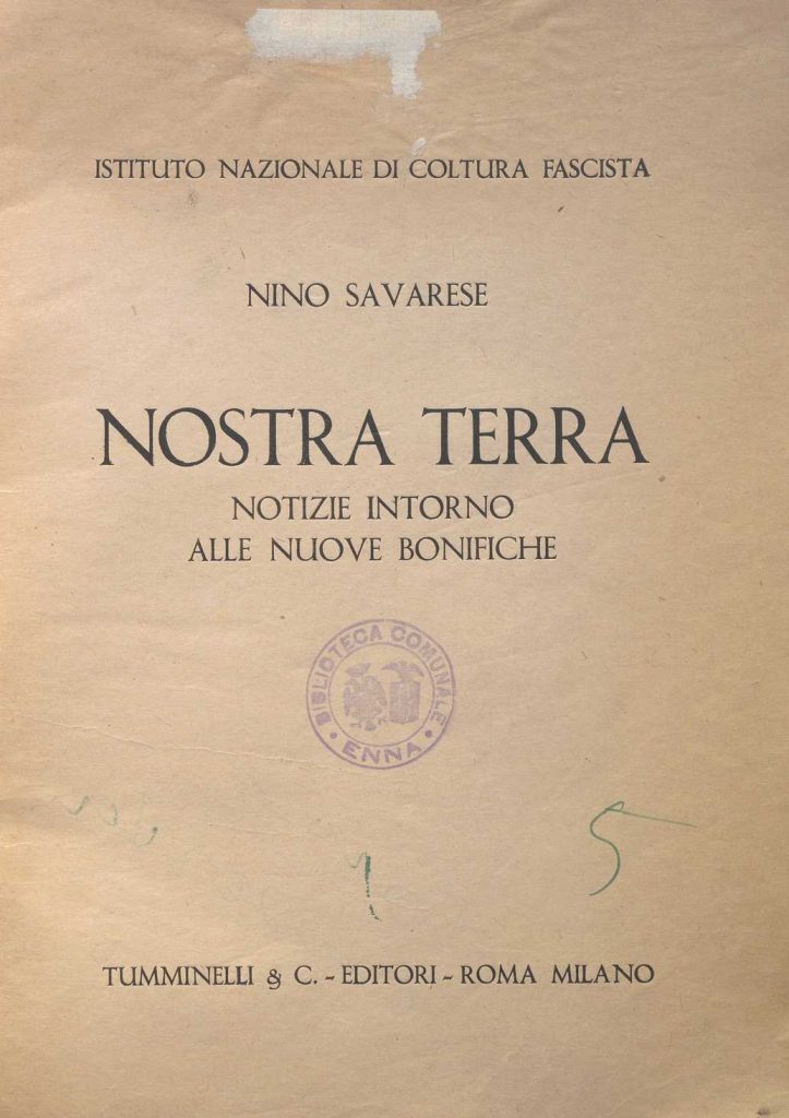 SEZ.SAV. 35.1.293 – NOSTRA TERRA. NINO SAVARESE