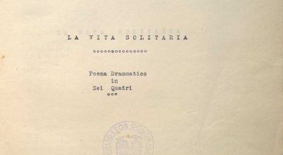SEZ.SAV. 35.1.295 – LA VITA SOLITARIA. NINO SAVARESE