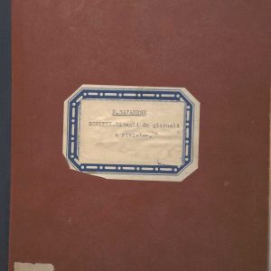 SEZ.SAV. 35.2.1 - NINO SAVARESE SCRITTI, RITAGLI DI GIORNALE E RIVISTE