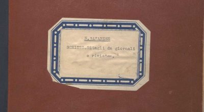 SEZ.SAV. 35.2.1 – NINO SAVARESE SCRITTI, RITAGLI DI GIORNALE E RIVISTE