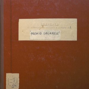 SEZ.SAV. 35.2.a - PREMIO NINO SAVARESE. CITAZIONI DA RITAGLI DI GIORNALEVE RIVISTE