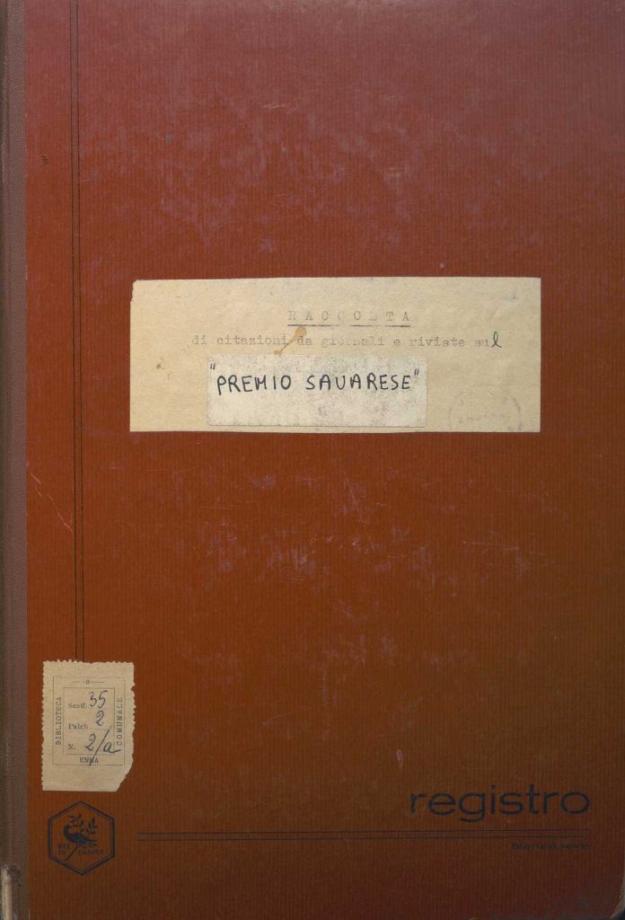 SEZ.SAV. 35.2.a – PREMIO NINO SAVARESE. CITAZIONI DA RITAGLI DI GIORNALEVE RIVISTE
