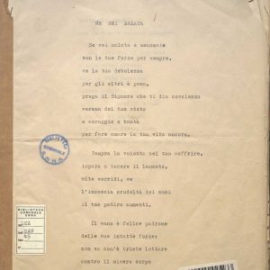 SEZ.SAV. 45 - POESIE INEDITE DI NINO SAVARESE