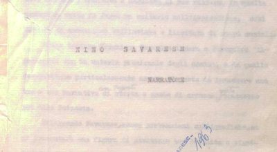 SEZ.SAV. 50BIS – NINO SAVARESE NARRATORE. ERMANNO SCUDERI