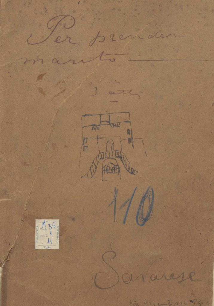 SEZ.SAV. M. 35.1.11 – PER PRENDERE MARITO. FEDERICO SAVARESE