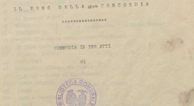 SEZ.SAV. M. 35.1.13 – IL POMO DELLA CONCORDIA. FEDERICO SAVARESE