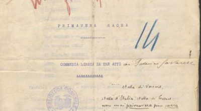 SEZ.SAV. M. 35.1.14 – PRIMAVERA SACRA. FEDERICO SAVARESE