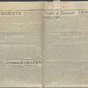 SEZ.SAV. M. 35.1.19 - RITAGLI DI GIORNALE SU FEDERICO SAVARESE