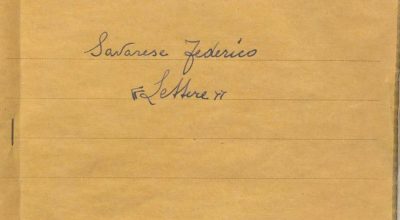 SEZ.SAV. M. 35.1.22-26 – FEDERICO SAVARESE, LETTERE