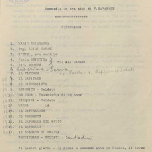 SEZ.SAV. M. 35.1.8 - LA PACE. FEDERICO SAVARESE