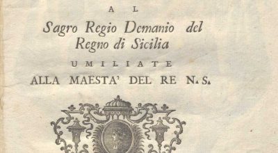 C.M. 15. I. 15 – RAGIONI A PRO DELLA REINTEGRAZIONE DELLA CITTA DI CALTANISSETTA AL SAGRO REGIO DEMANIO DEL REGNO DI SICILIA. FRANCESCO PECCHENED. 1756