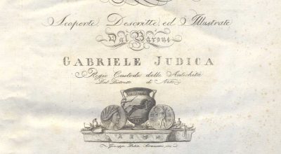 C.M. 20. L. 22 – LE ANTICHITA’ DI ACRE SCOPERTE DESCRITTE ED ILLUSTRATE DAL BARONE GABRIELE JUDICA, 1819