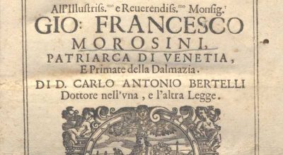 C.M. 6. A. 12 – LA FONTE DI CERERE SOPRA CORNELIO TACITO. CARLO ANTONIO BERTELLI. 1669