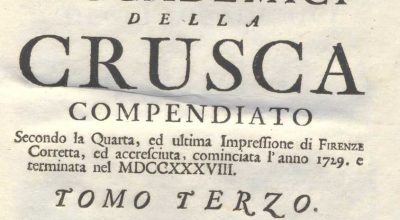 C.M.17. I. 7 – VOCABOLARIO DEGLI ACCADEMICI DELLA CRUSCA COMPENDIATO. 1729-1741. TOMO III L-P