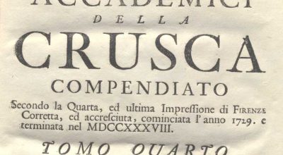 C.M.17. I. 8 – VOCABOLARIO DEGLI ACCADEMICI DELLA CRUSCA COMPENDIATO. 1729-1741. TOMO IV Q-S