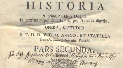 C.M.18. H. 2 – CATANA ILLUSTRATA. VITO MARIA AMICO. 1741. TOMO II