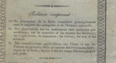 C.M.20.D.17 – VOYAGE EN SICILE FAIT EN 1820 ET 1821. AUGUSTE DE SAYVE. TOME III