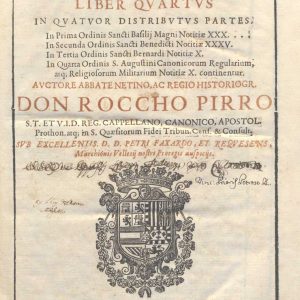 C.M.7.E.10 - SICILIA SACRA. ROCCHO PIRRO. 1647. VOLUME 4