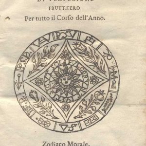 C.M. 15. H. 4 - CIRCOLO VIRTUOSO DI PERFEZZIONE FRUTTIFERO PER TUTTO IL CORSO DELL’ANNO. REV.FRANCESCO MARIA DA PETRALIA.1726