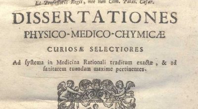 C.M. 18. F. 11 – DISSERTATIONES PHYSICO-MEDICO-CHYMICAE. FEDERICI HOFFMANNI. 1787