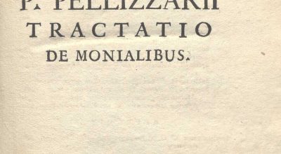 C.M. 18. G. 7 – TRACTATIO DE MONALIBUS. FRANCISCO PELLIZZARIO. 1765